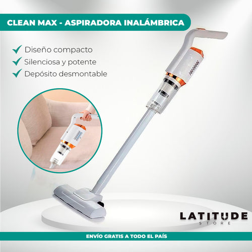 CLEAN MAX™ - ASPIRADORA INALÁMBRICA